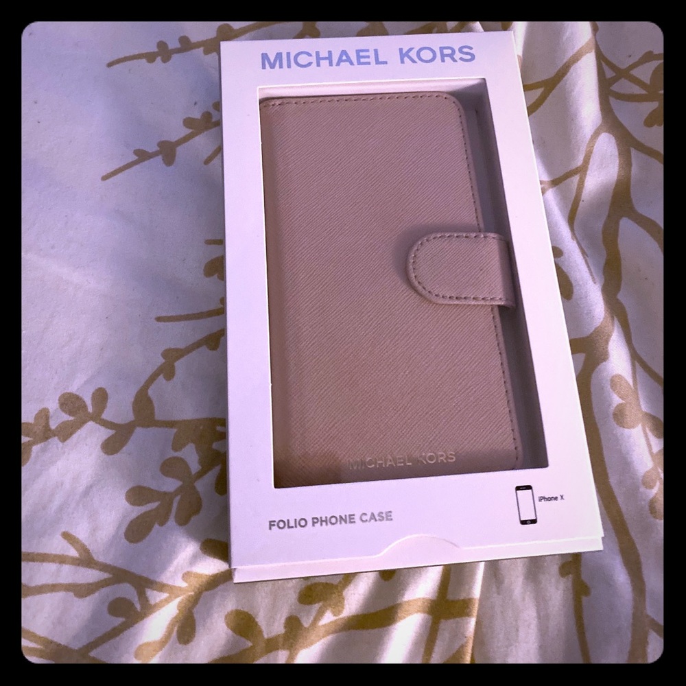 Michael Kors Saffiano Leather iPhone Case x/xs